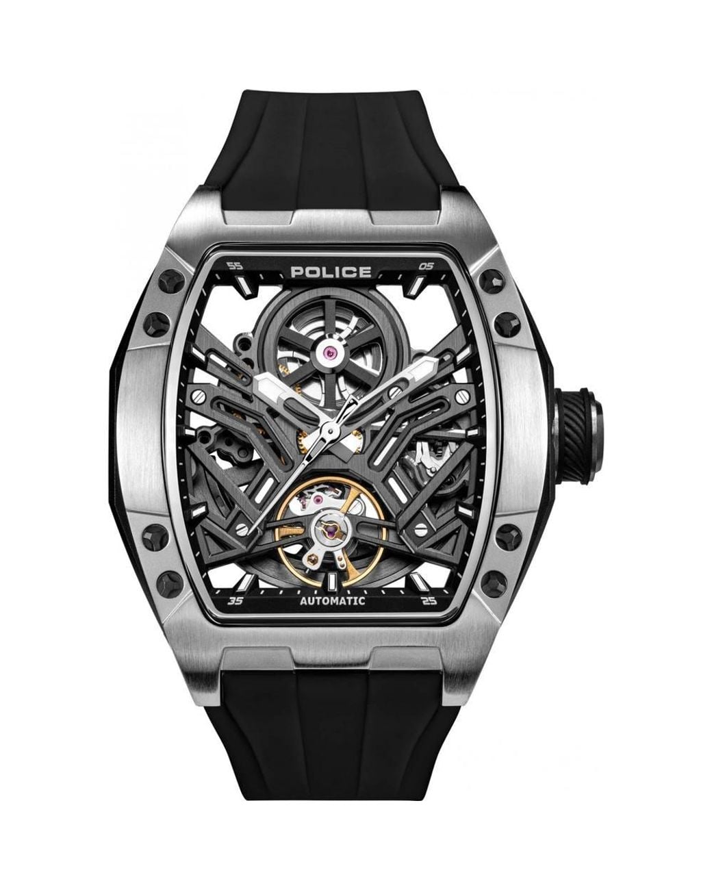 Police Black Pewgr0082102 Tampa 53Mm Quartz Watch for men