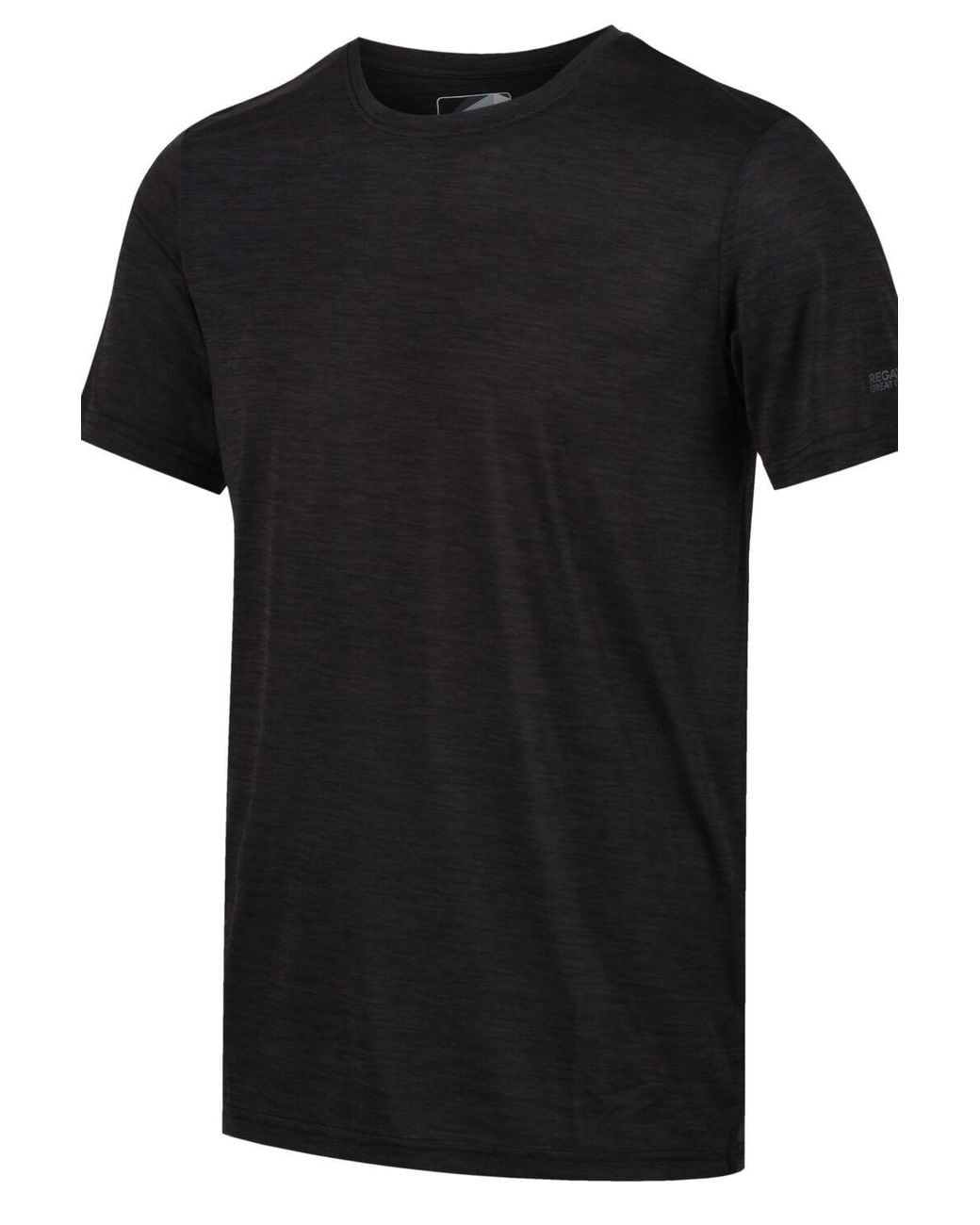 Regatta Black Fingal Edition Short Sleeved Marl T-Shirt for men