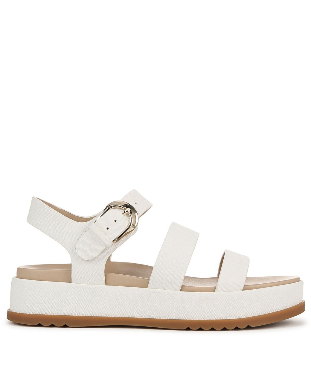 Naturalizer White Zizi Strappy Sandals