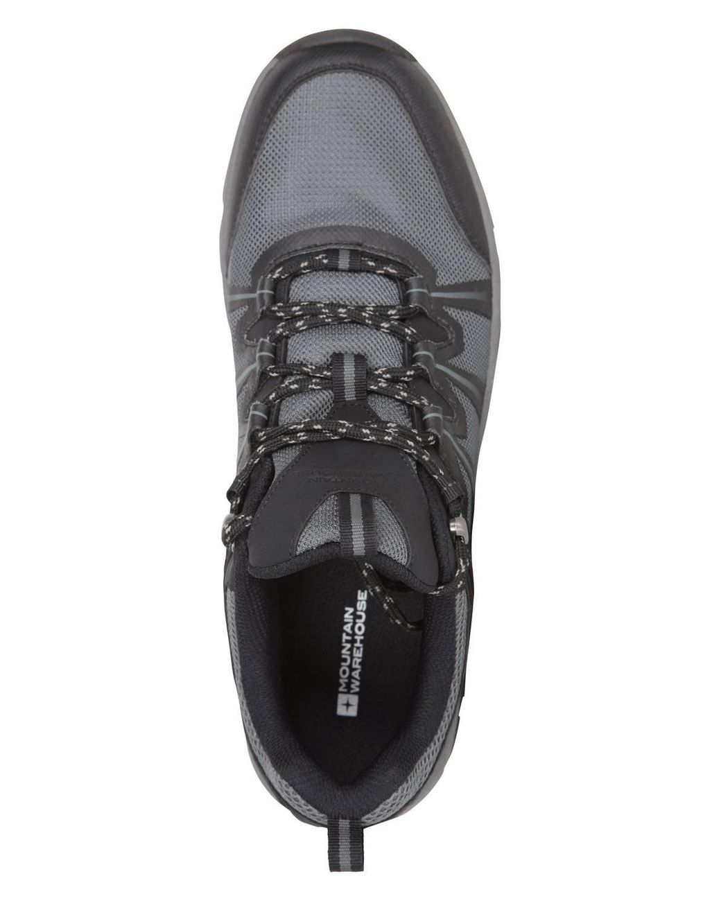 Mountain Warehouse Gray 'Lomond' Breathable Mesh Upper Everyday Outdoor Walking Shoes for men