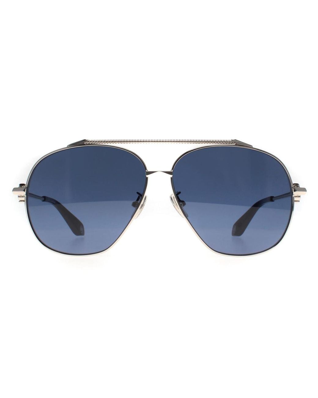 Roberto Cavalli Blue Aviator Palladium Src008V Sunglasses