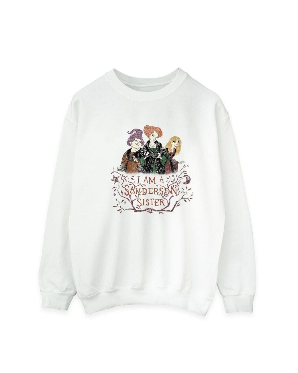 Disney White Hocus Pocus Sanderson Sister Sweatshirt for men