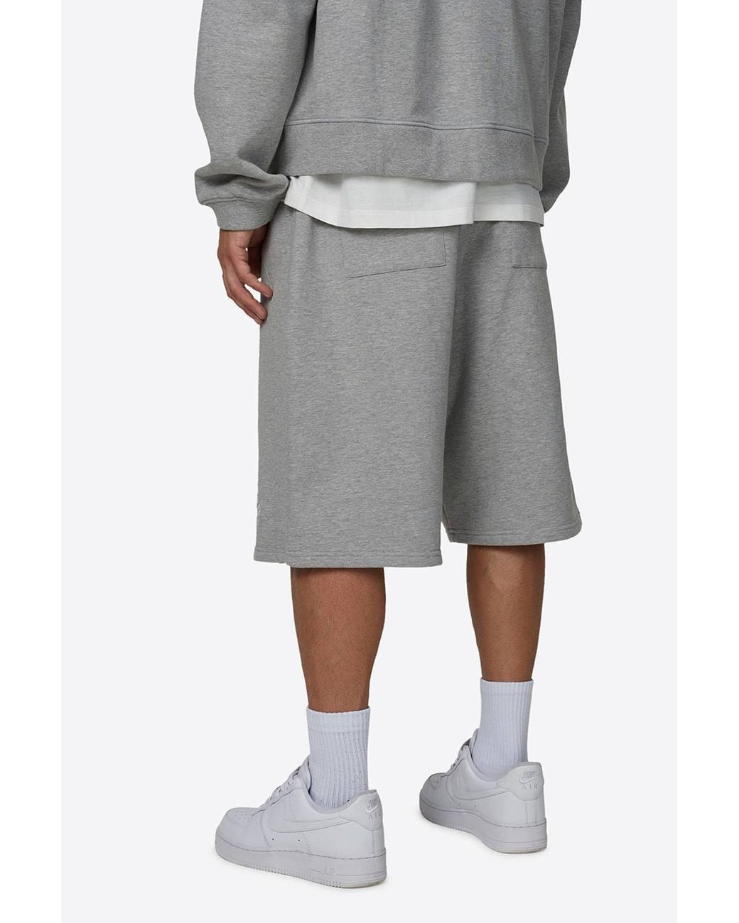 Good For Nothing Gray Baggy Shorts for men