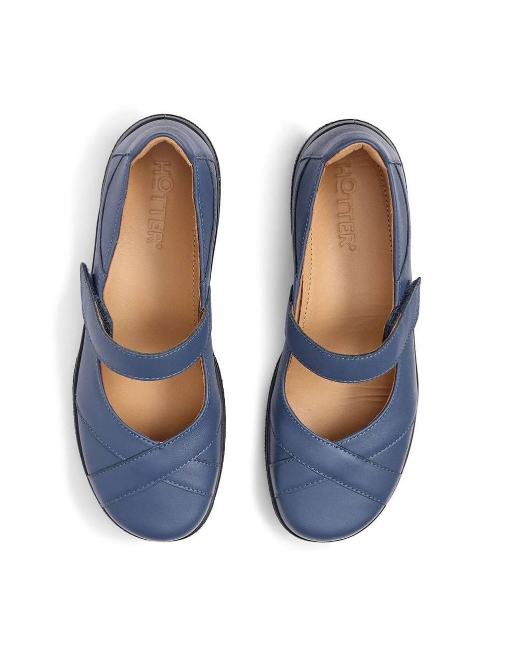 Hotter Blue Extra Wide 'Hope' Mary Janes