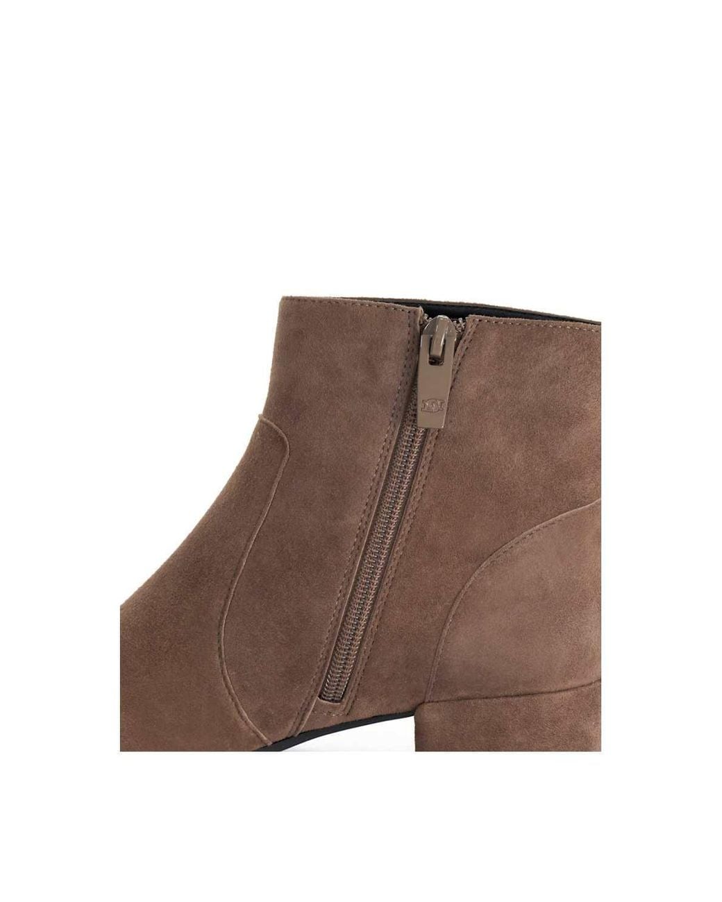Dune Brown 'Pardys' Suede Ankle Boots