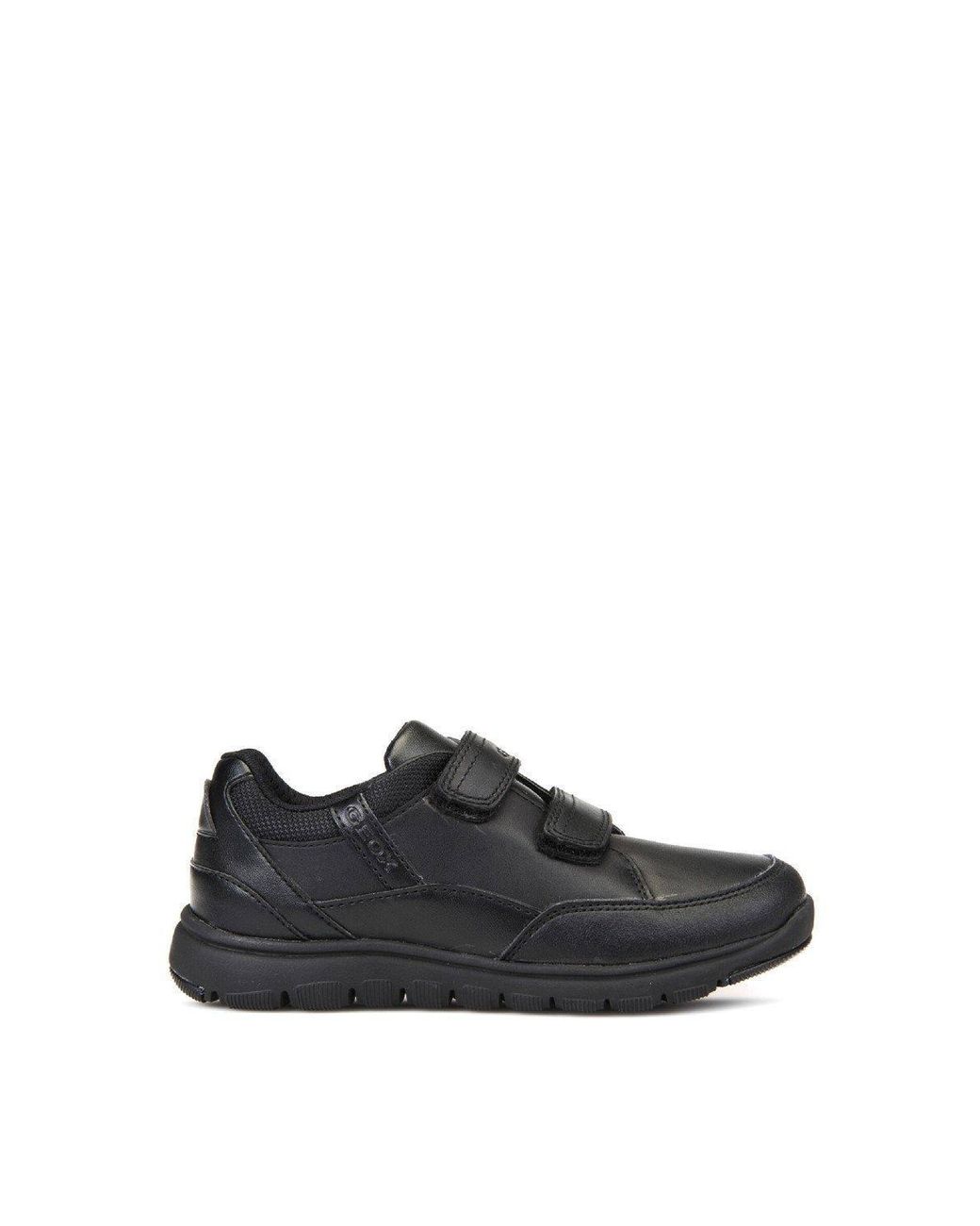 Geox Black 'J Xunday Boy B' Synthetic & Leather Shoes for men