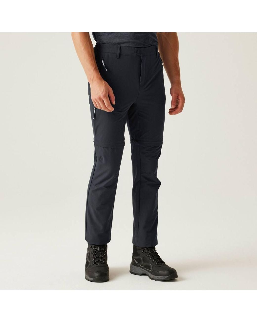 Regatta Black Highton Zip Off-Trousers for men