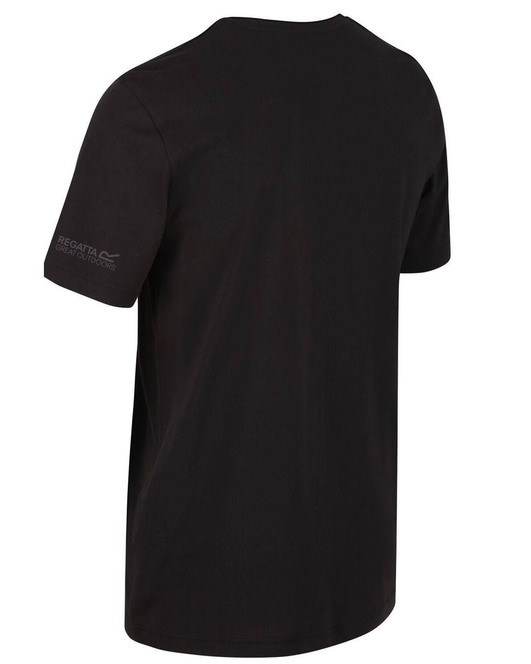 Regatta Black Tait Short Sleeved Lightweight Active T-Shirt for men