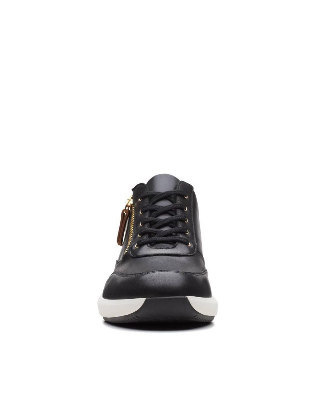 Clarks Blue Un Rio Zip Leather Trainers