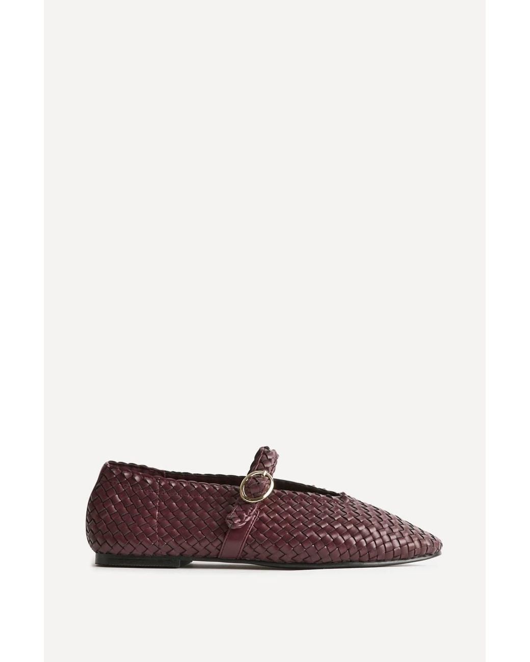 Linzi Purple Debut Handwoven Mary Janes