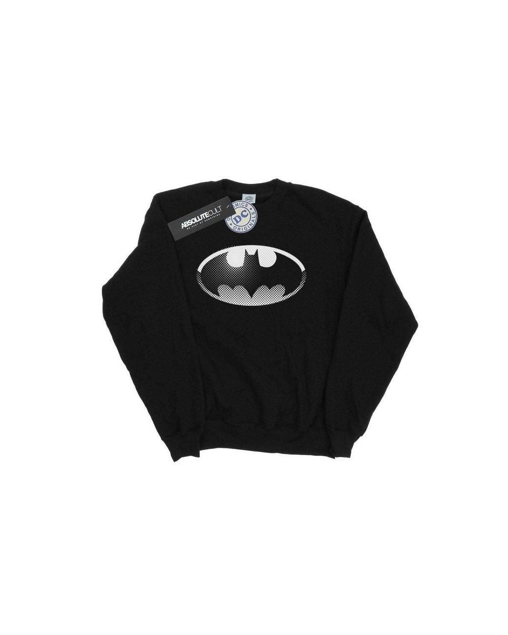 Dc Comics Batman Spot Logo Sweatshirt in Black Lyst UK