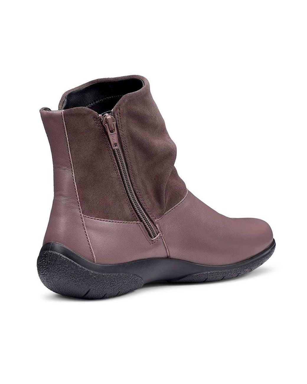 Hotter Brown Wide Fit 'Whisper' Ankle Boots