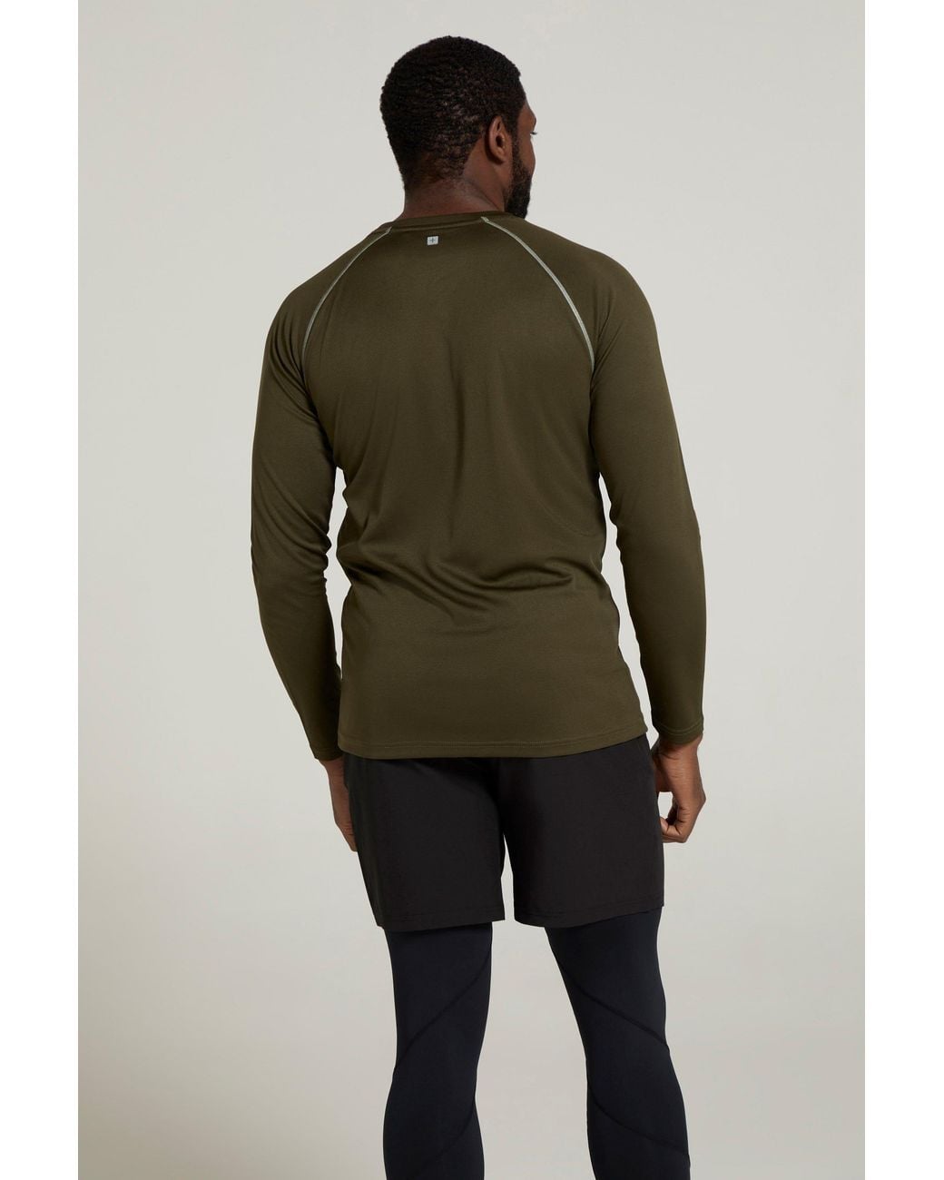 Mountain Warehouse Green 'Endurance' Long Sleeved Quick Dry Summer Hiking Top for men