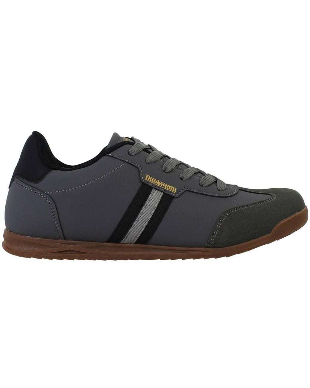 Lambretta Black Tackle Trainers for men