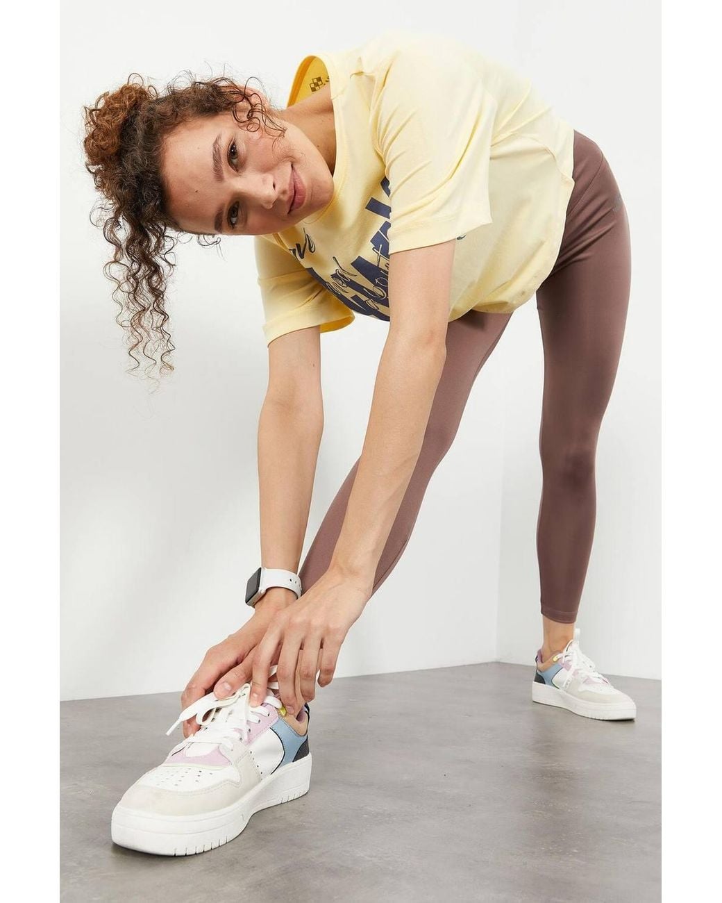 TOMMY LIFE White High-Waist Slim-Fit Leggings