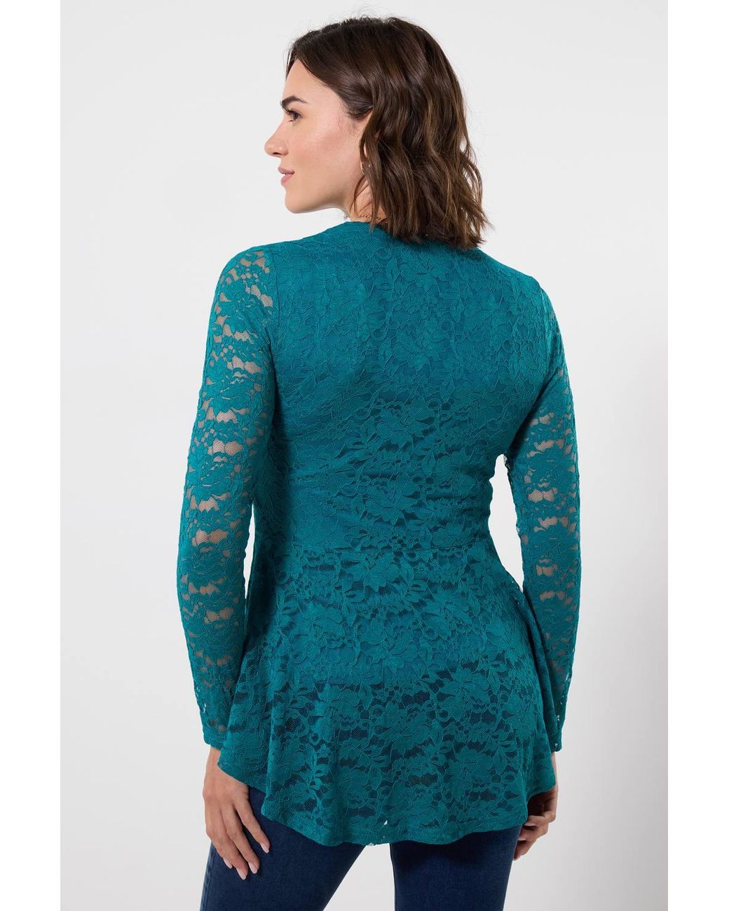 Joe Browns Blue Loretta Lace Zip Top
