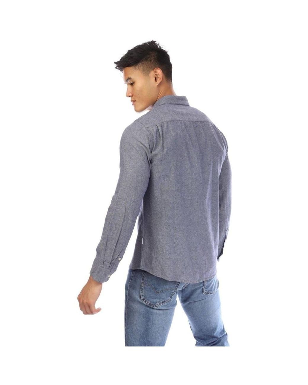 Peter Werth Blue Button Shirt for men