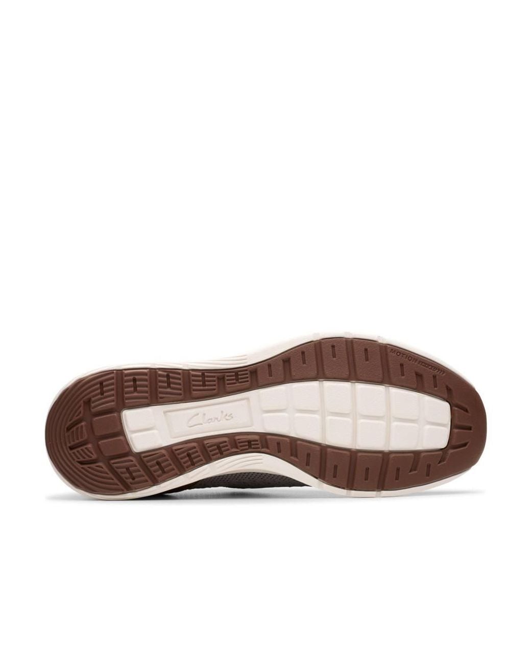 Clarks Gray Motion Trek Lo Knit Trainers, Walking for men