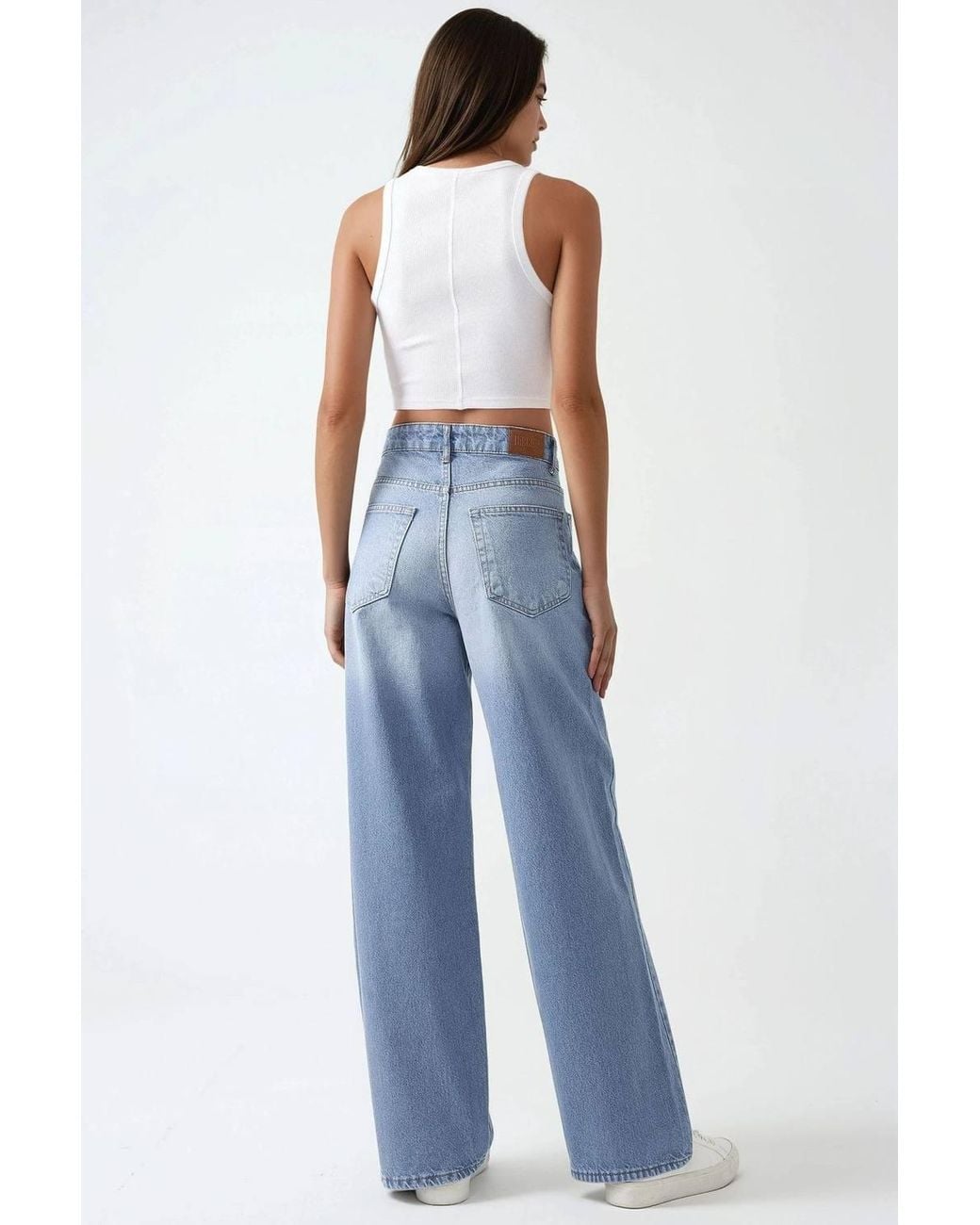 Hiccup Blue Baggy Fit Denim Jeans