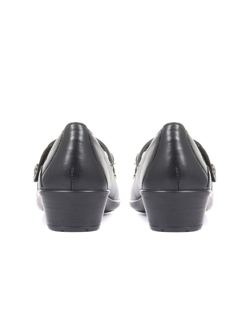 Pavers Gray Leather Mary Janes