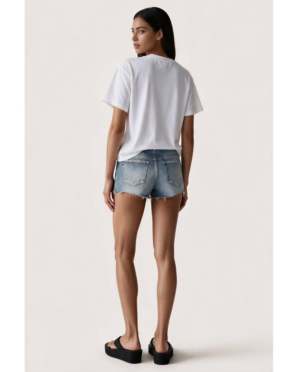 Msn-Collection White Cotton T-Shirt