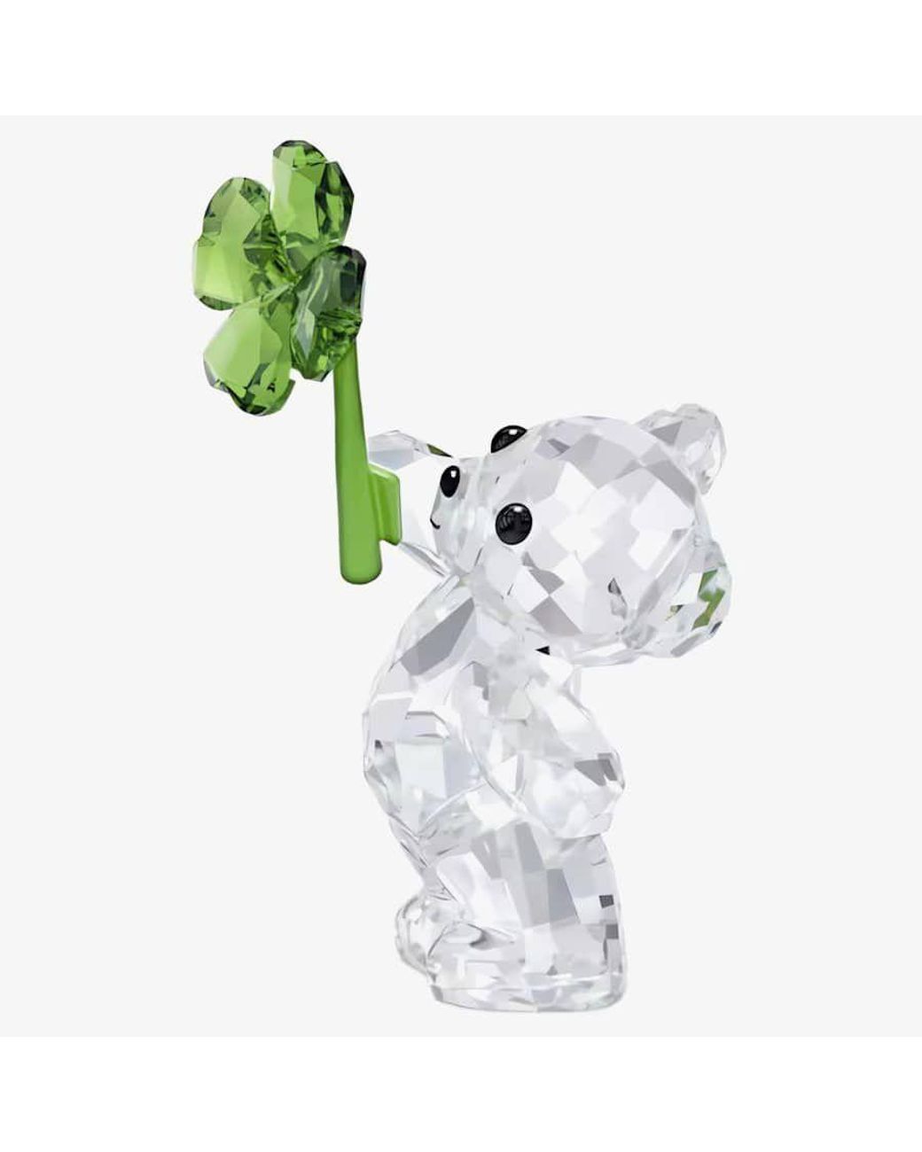 Swarovski Green Kris Bear Lucky Charm Figurine 5557537