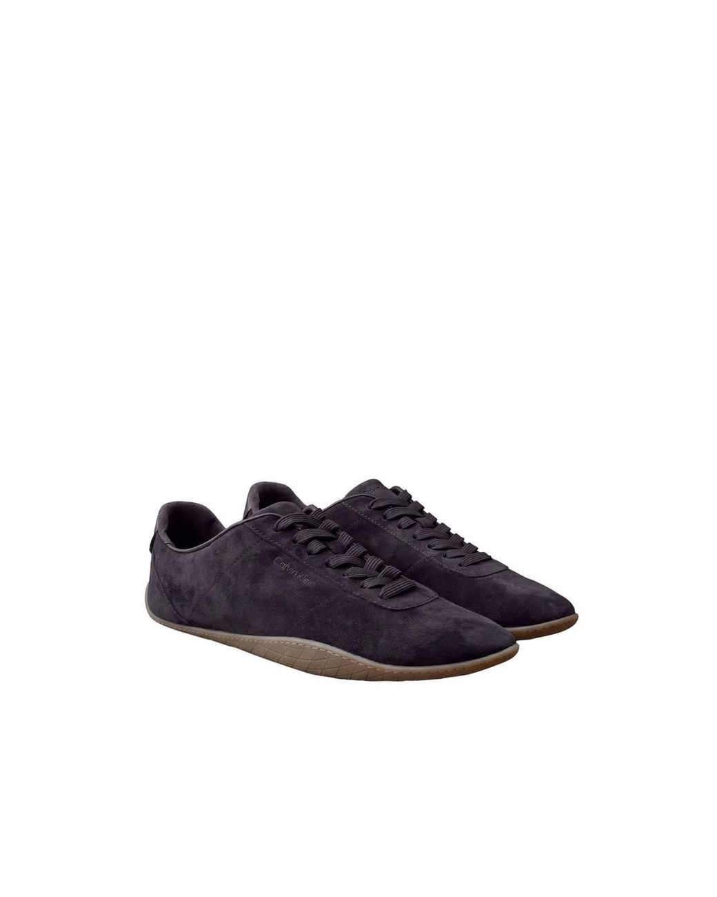 Calvin Klein Brown Ballet Trainer Laceup Fudge/Gum