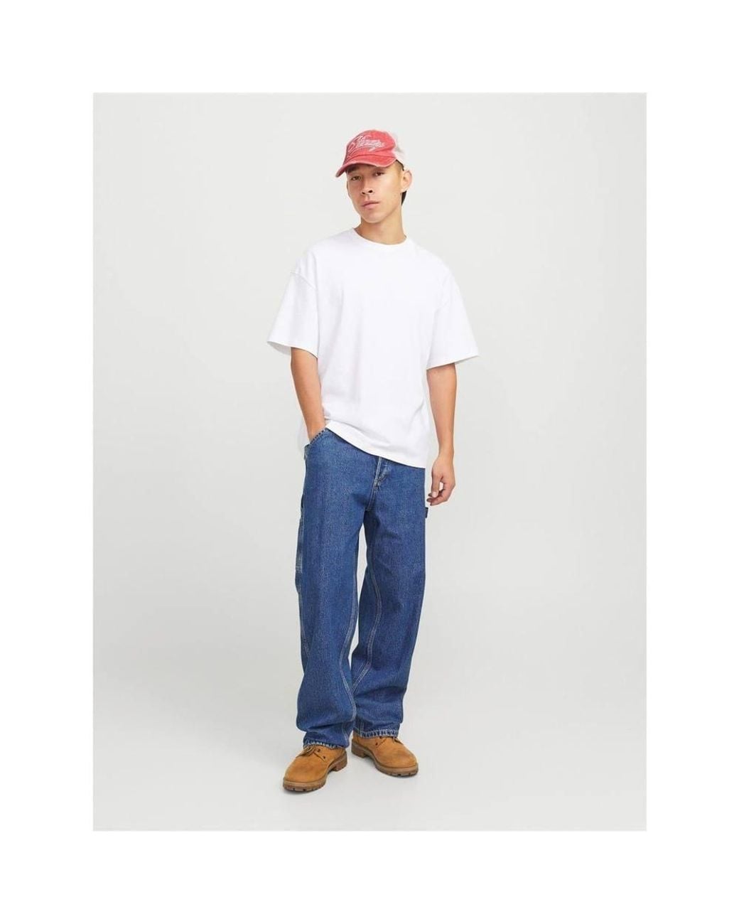 Jack & Jones Blue Alex Denim Relaxed Fit Jeans for men