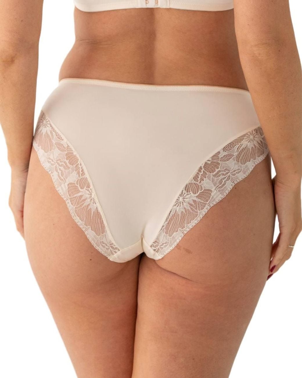 Pour Moi Brown Atelier Lace Brazilian Brief