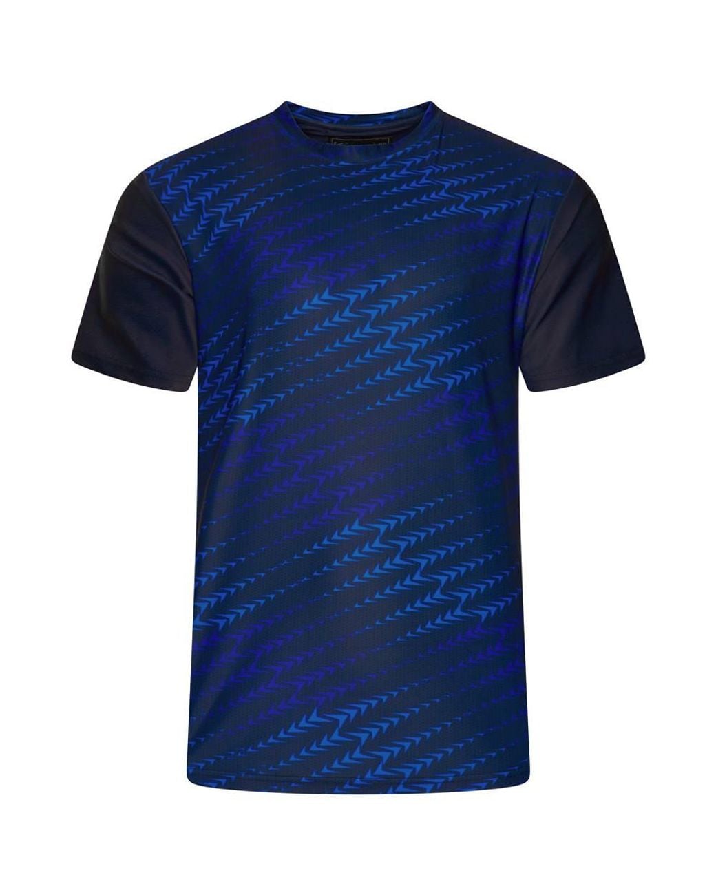 KAM Jeanswear Blue Active Performance Sports Print Tee For for men