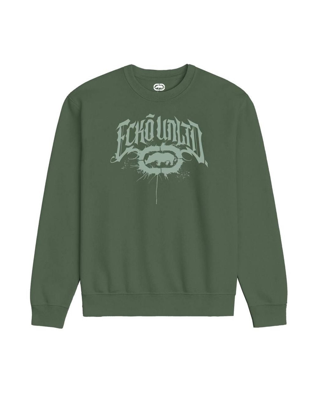Ecko' Unltd Green Gothic Graffiti Sweatshirt for men