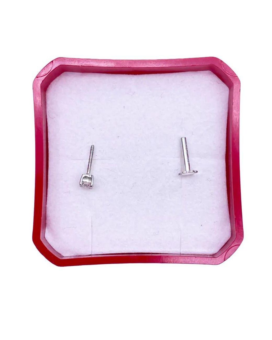 Raina Jewels Brown 18Ct Diamond Nose Stud Pin 0.15Ct 4Claw 3.4Mm Width