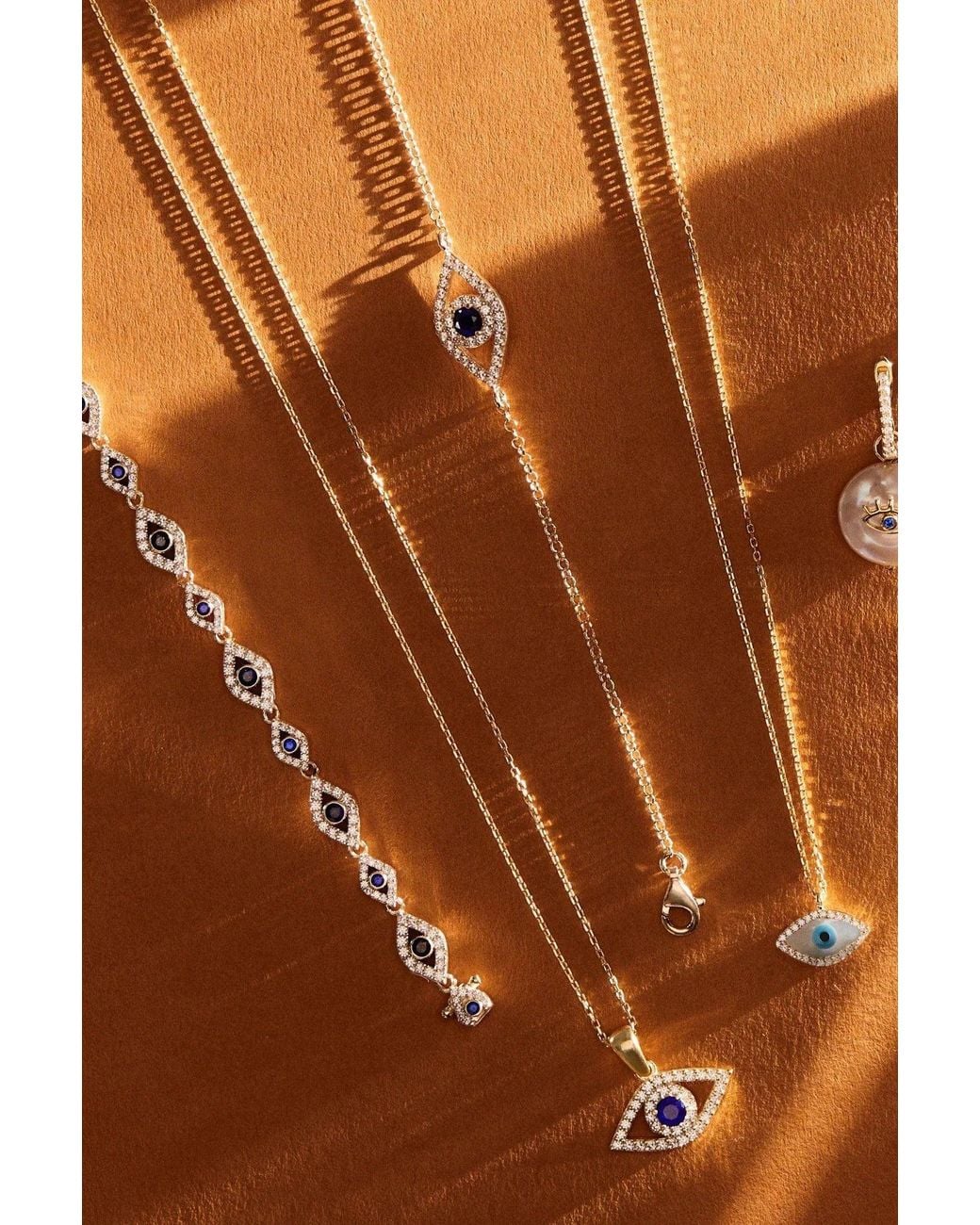 Latelita London Metallic Evil Eye Elliptical Bracelet