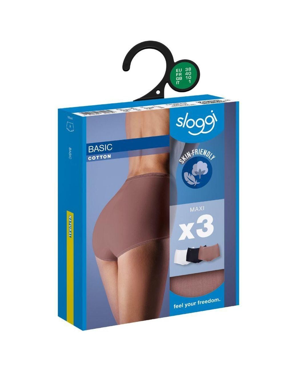 Sloggi Blue Basic+ Maxi 3 Pack Briefs
