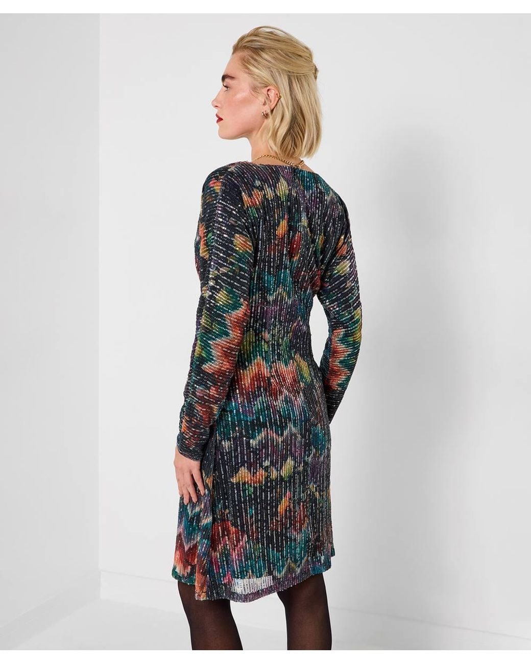 Joe Browns Multicolor V Neck Sequin Mini Dress