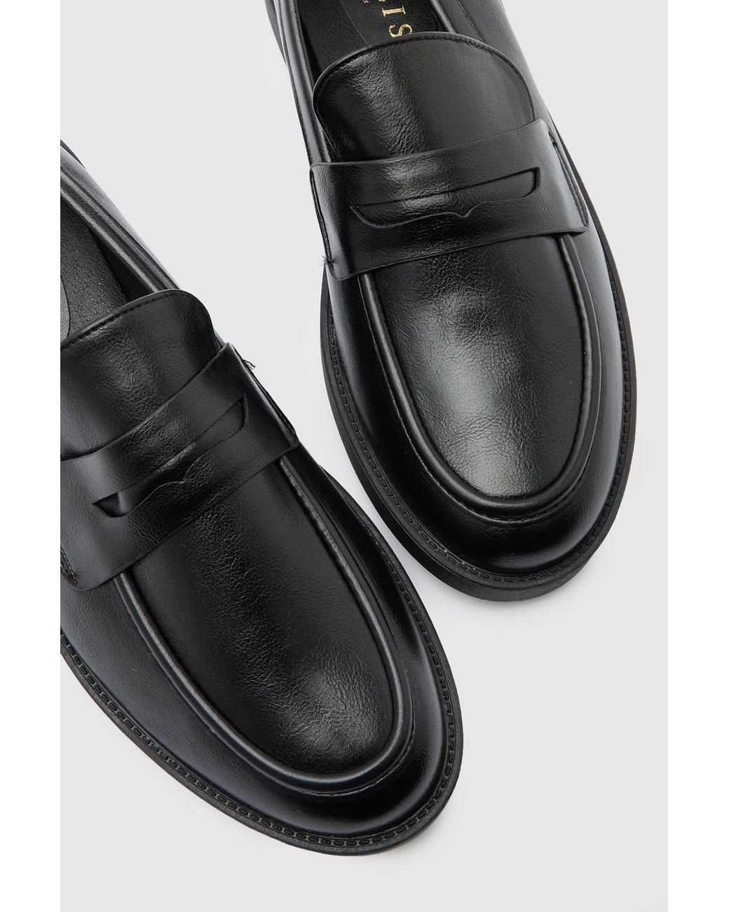 Wallis Blue Kayley Faux Leather Chunky Loafers