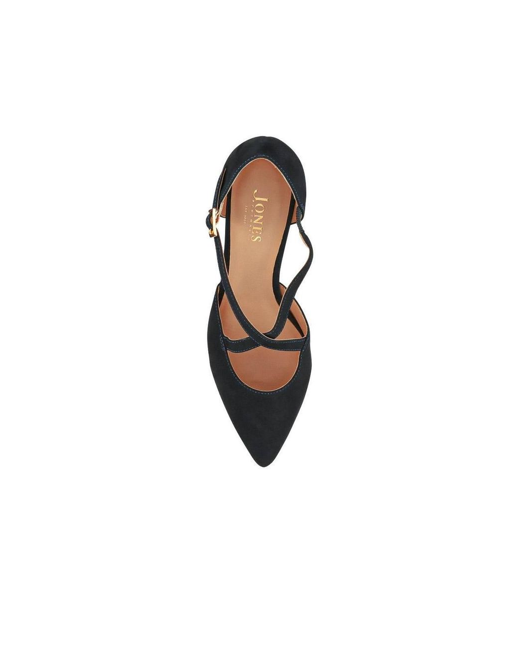 Jones Bootmaker Blue Ysa Leather Stiletto-Heeled Court Shoes