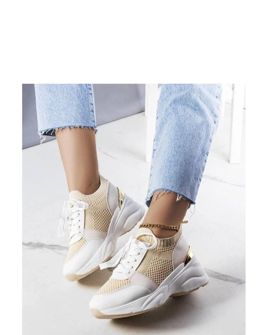 Love Lace Blue Wedge Sneakers For Summer Comfortable Everyday Walk Style