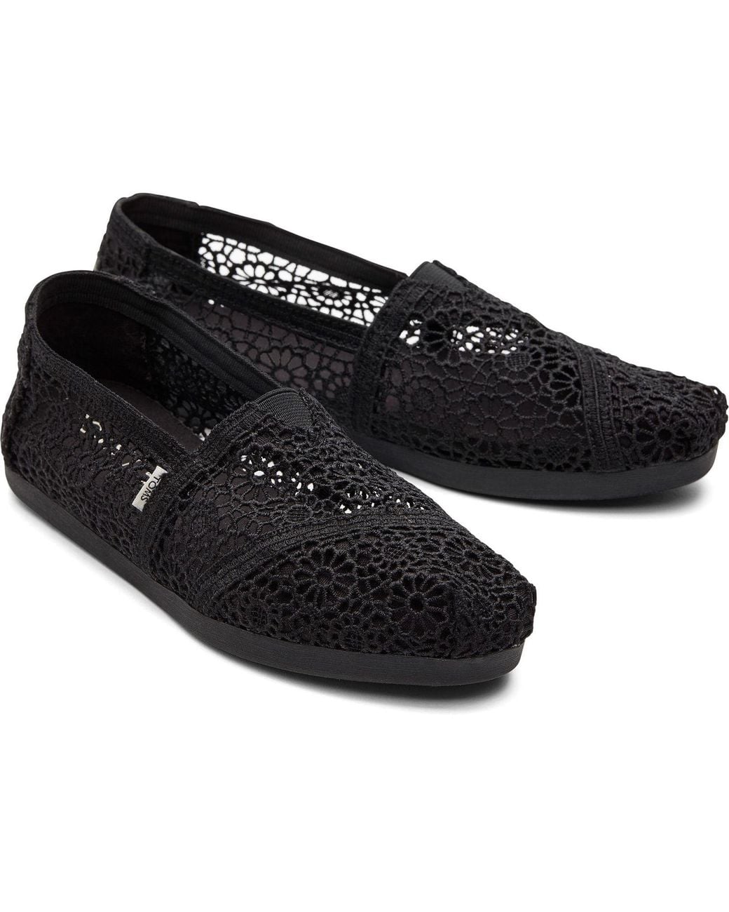 TOMS Black Alpargata' Slip On Shoes
