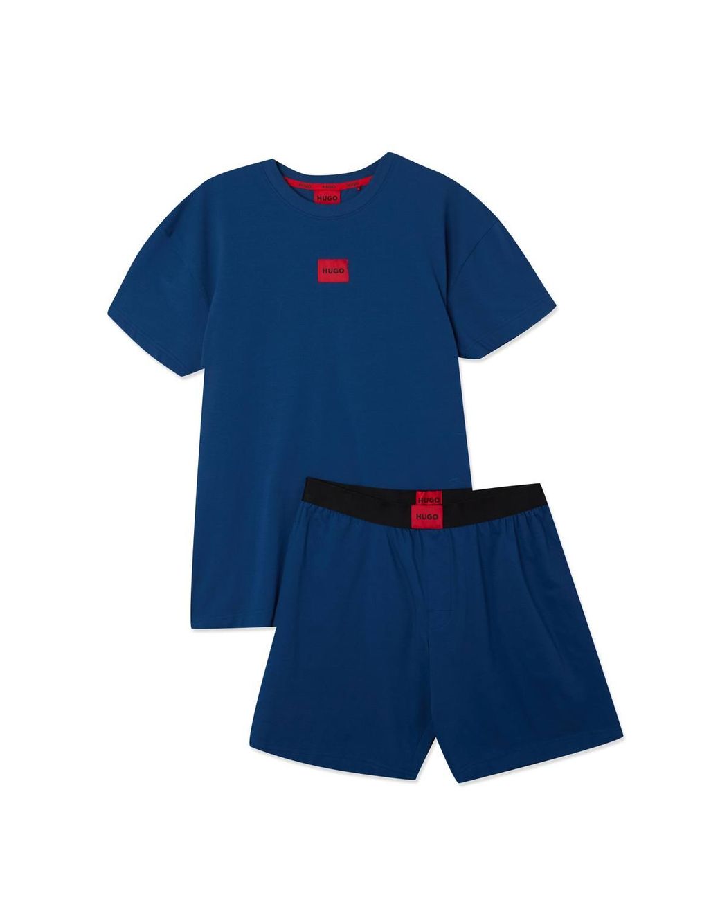 HUGO Blue Galaxy Short & T-Shirt Set for men