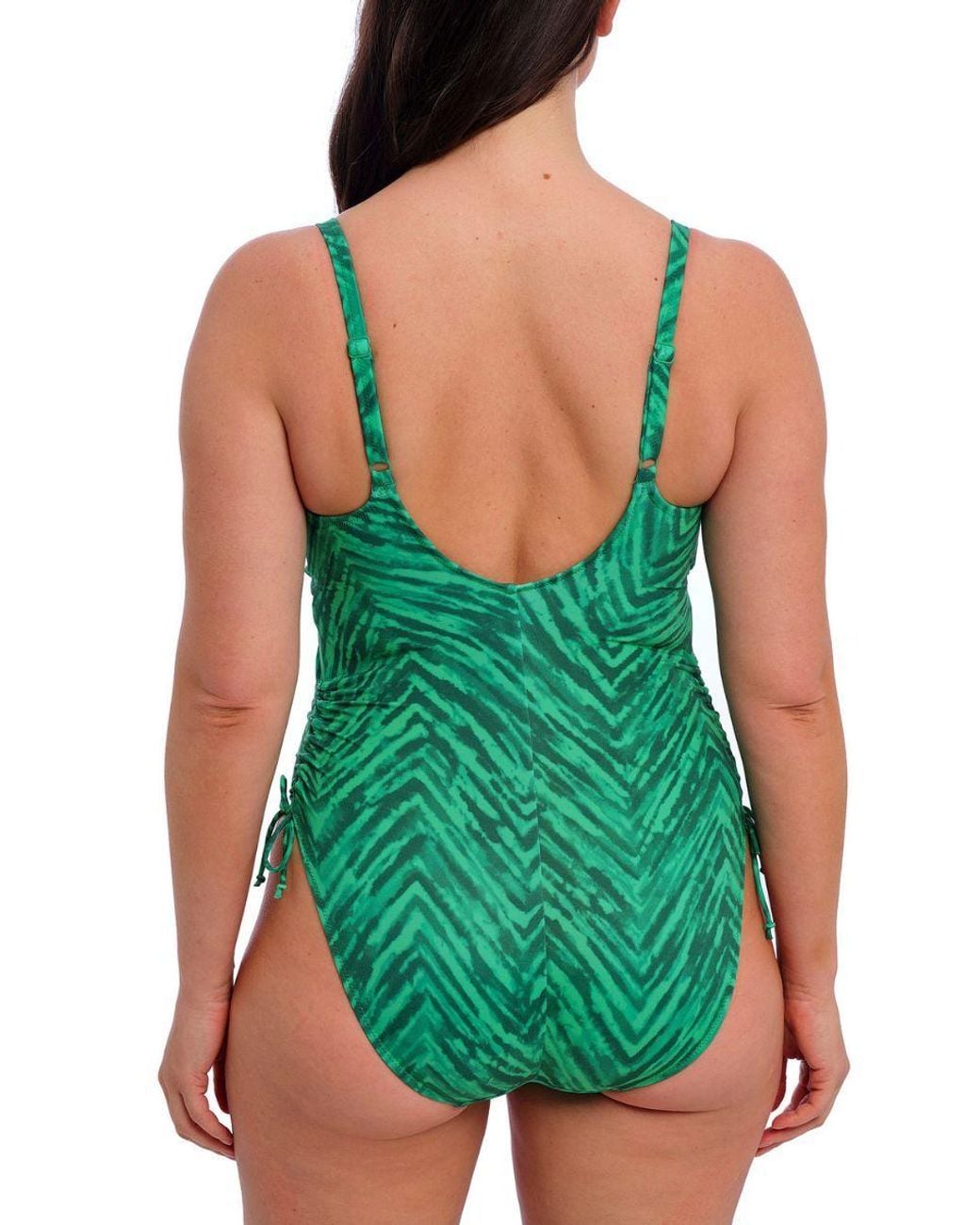 Fantasie Green Punta Mita Plunge Swimsuit