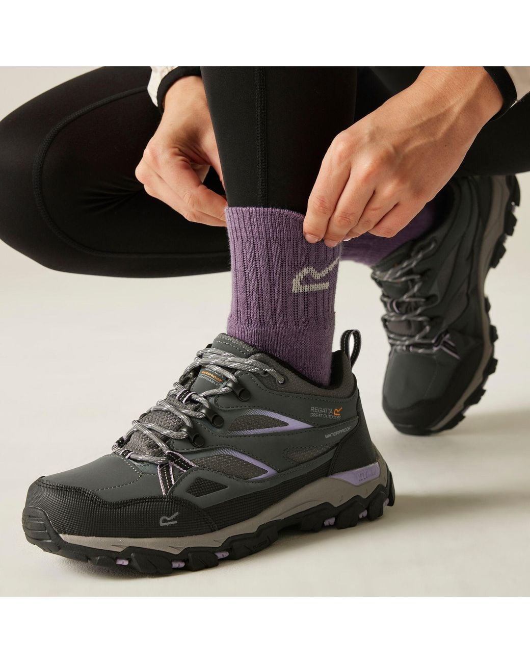 Regatta Black Lady Holcombe Iii Low Waterproof Shoes