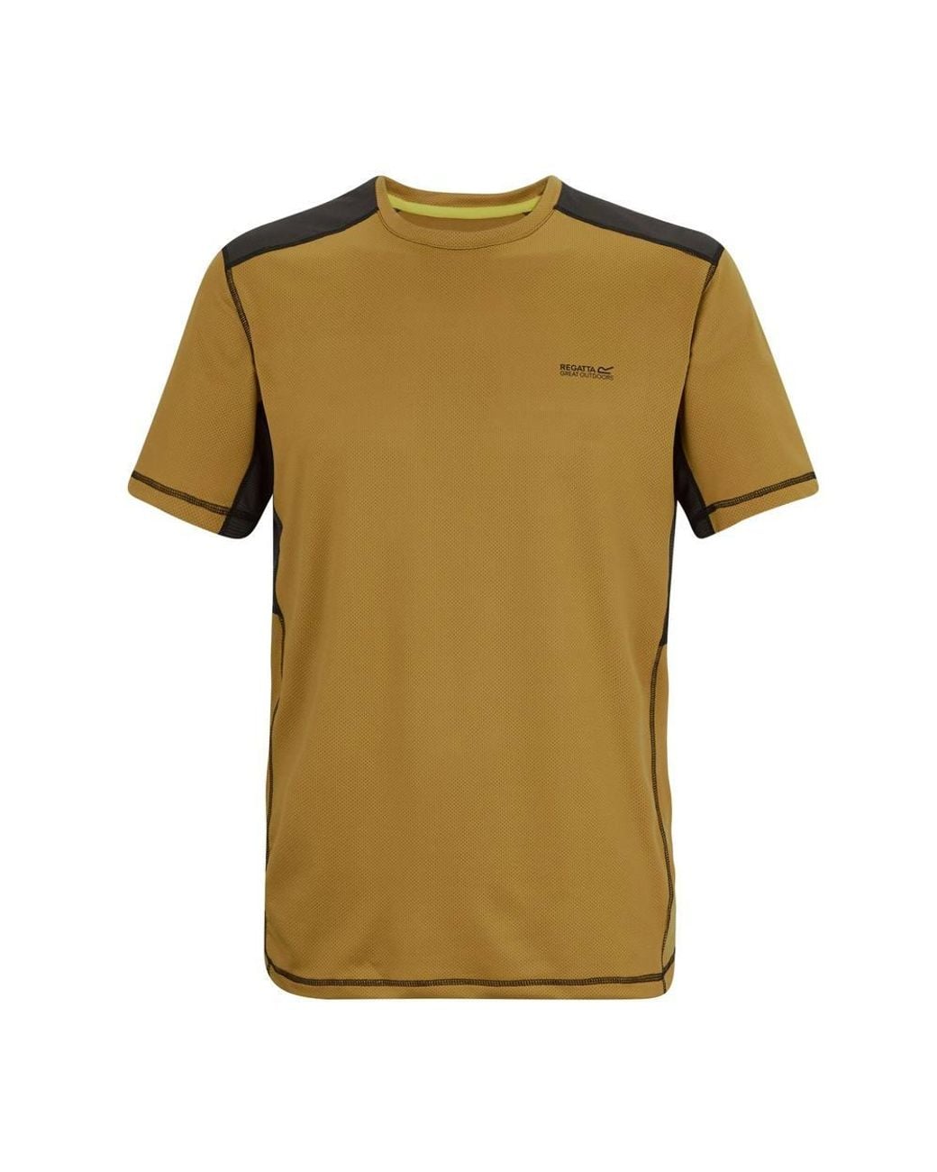 Regatta Green Virda Short Sleeved Active Mesh T-Shirt for men
