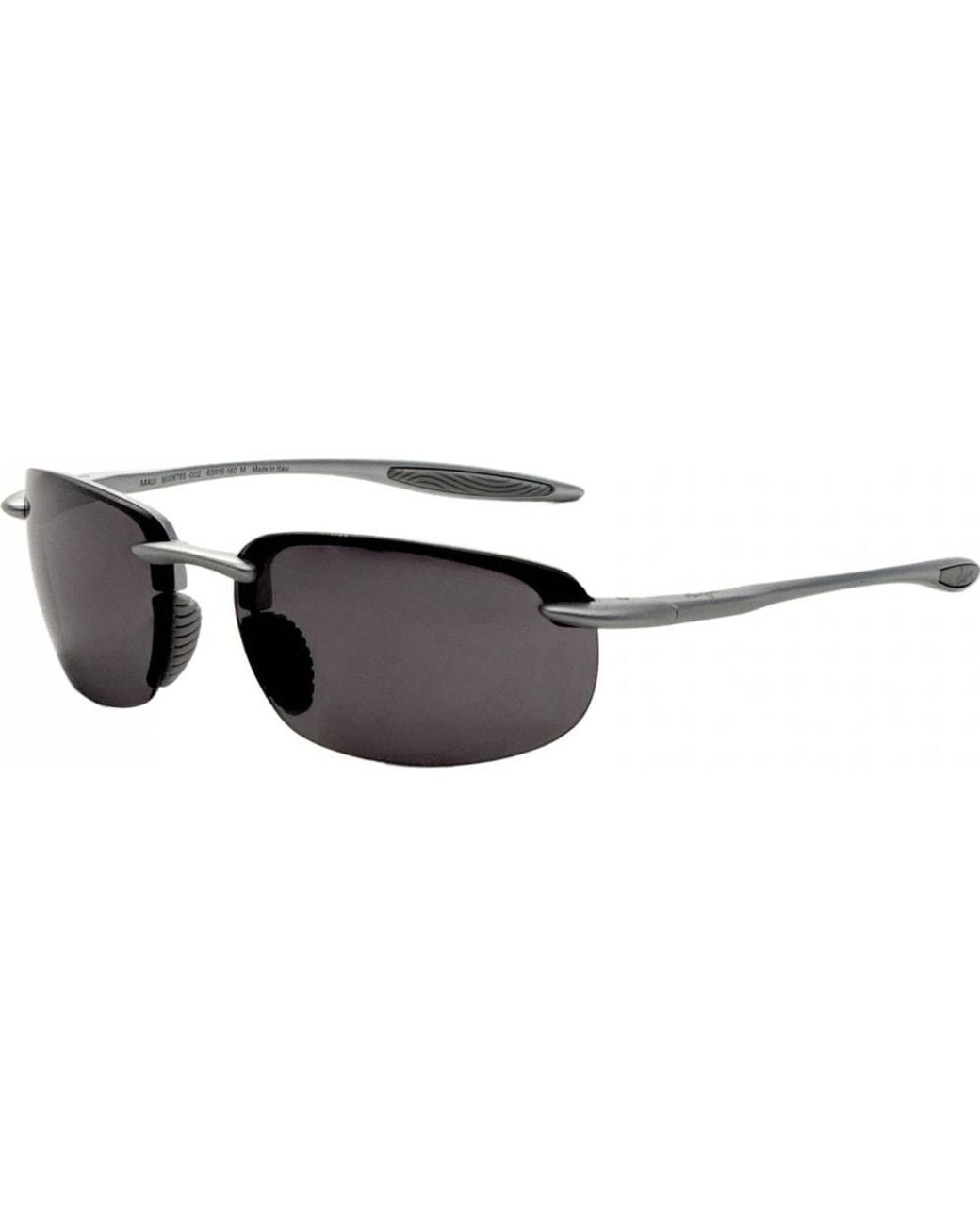 Maui Jim Black 676-17 Hookipa Square/Rectangle Sunglasses for men