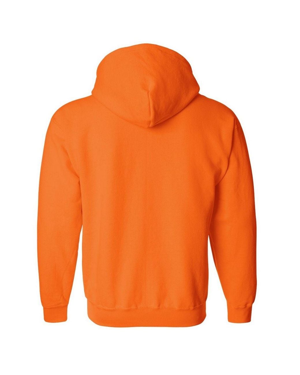 Gildan Orange Heavy Blend Full Zip Hooded Sweatshirt Top