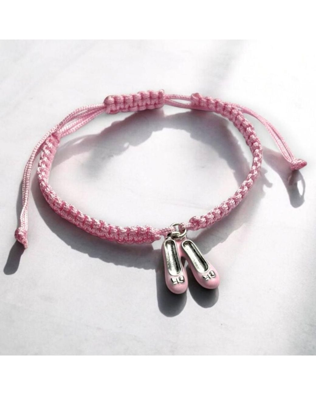 Aye Do Gifts Pink Ballet Shoes Friendship Bracelet & Gift Card