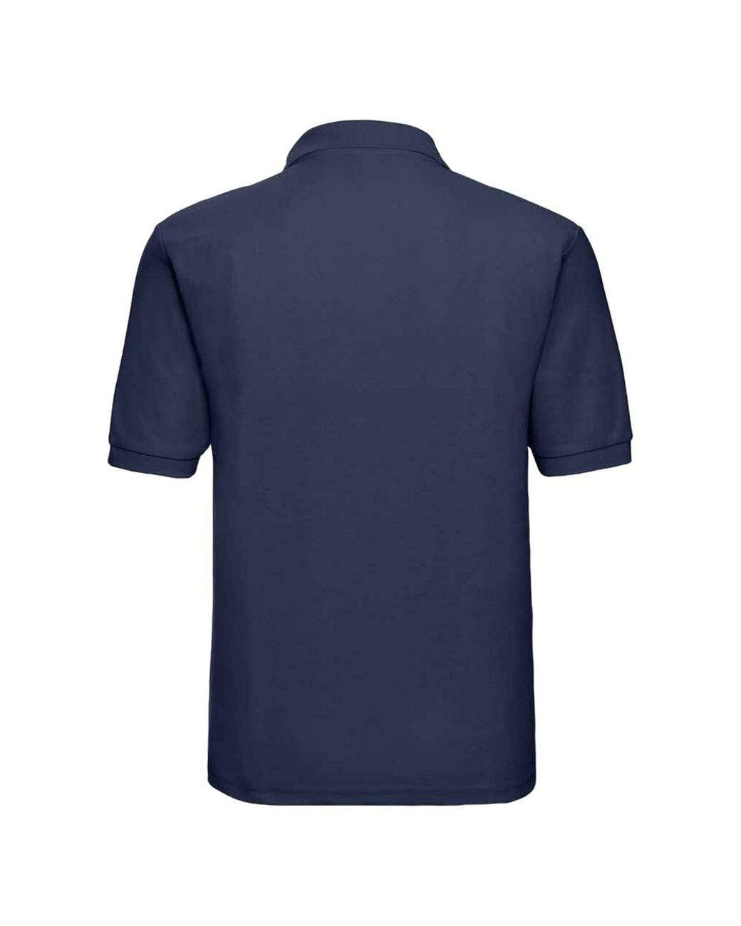 Russell Blue Classic Polycotton Polo Shirt