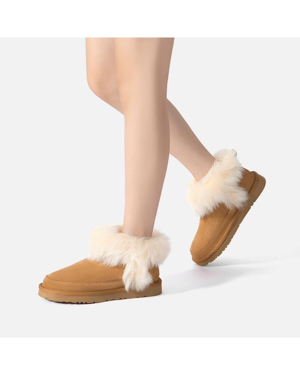 EverAu Australia Natural Sheepskin Wool Gannet Boots With Eva Sole