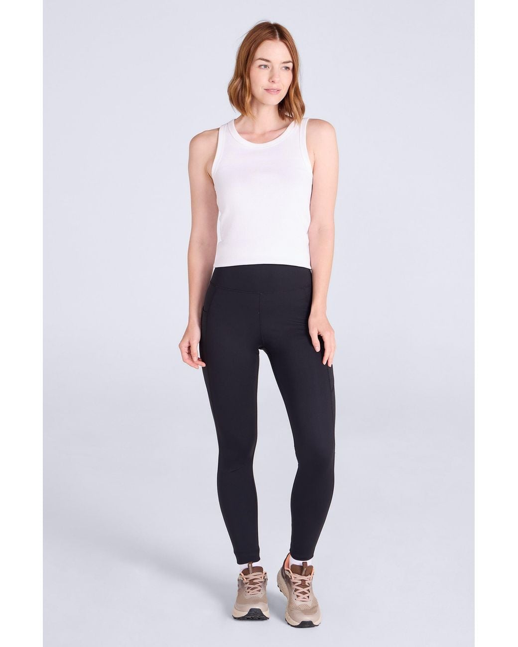 Mountain Warehouse Blue 'Blackout' Lightweight Stretchy Moisture Wicking High Waisted Leggings