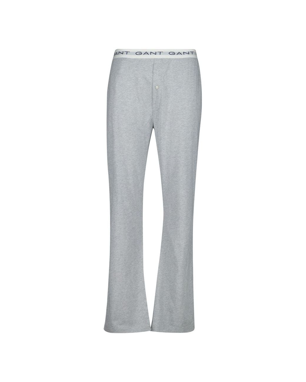 Gant Gray Jersey Pajama Pants Melange for men